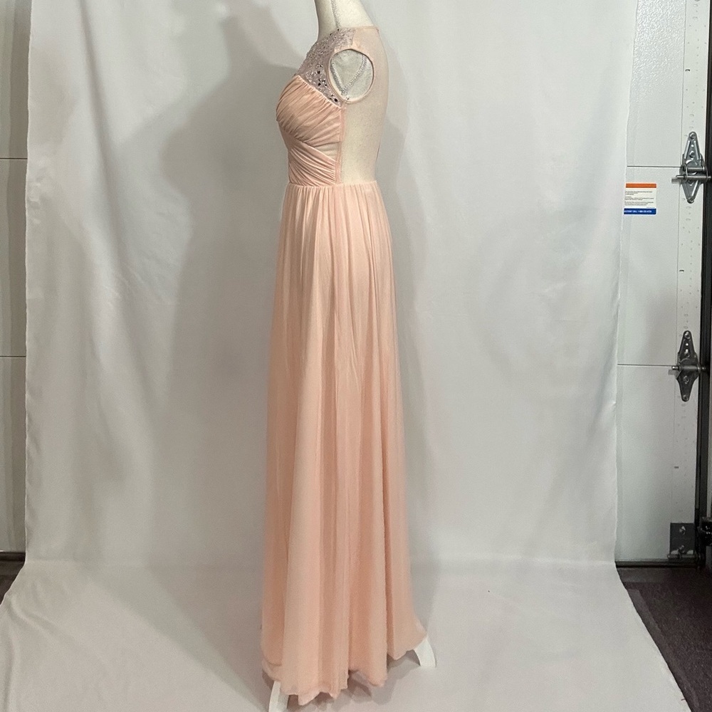 Peach colored formal dress - Picture 3 of 5